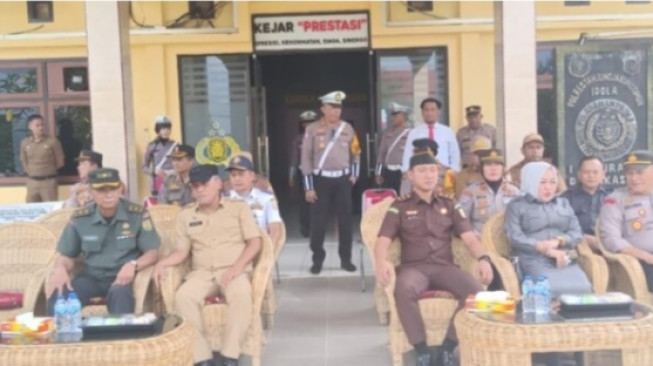 Sekda Tanjabtim Hadiri Apel Operasi Keselamatan Siginjai 2025.